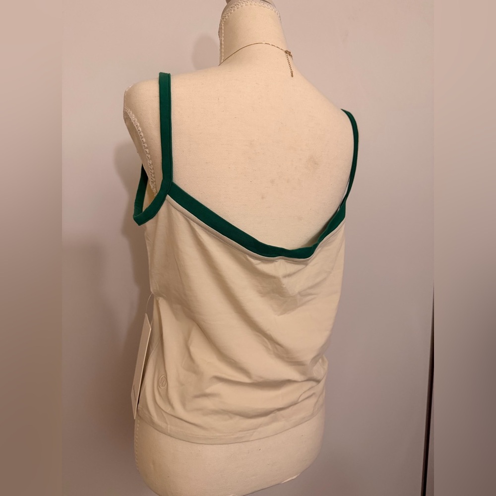 Lululemon Athletica Cream and Green Tank Top - Picture 3 of 5